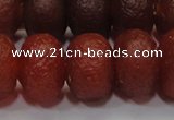 CAG6750 15 inches 10*14mm rondelle red pilates agate beads