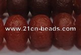 CAG6751 15 inches 12*16mm rondelle red pilates agate beads