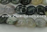 CAG6770 15.5 inches 12mm flat round Indian agate beads wholesale