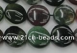 CAG6771 15.5 inches 14mm flat round Indian agate beads wholesale