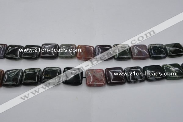 CAG6779 15.5 inches 14*14mm square Indian agate beads wholesale