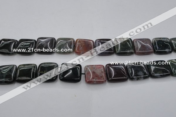 CAG6781 15.5 inches 18*18mm square Indian agate beads wholesale