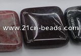 CAG6782 15.5 inches 20*20mm square Indian agate beads wholesale