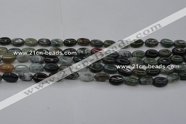 CAG6788 15.5 inches 8*10mm oval Indian agate beads wholesale