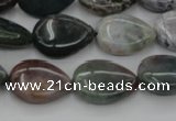 CAG6801 15.5 inches 10*14mm flat teardrop Indian agate beads