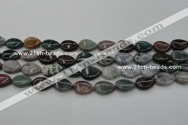 CAG6803 15.5 inches 13*18mm flat teardrop Indian agate beads