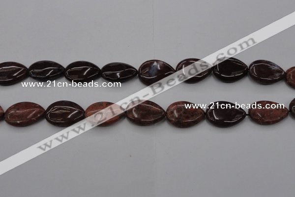 CAG6807 15.5 inches 18*25mm flat teardrop Indian agate beads