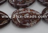 CAG6808 15.5 inches 22*30mm flat teardrop Indian agate beads