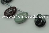 CAG6839 Top drilled 10*14mm flat teardrop Indian agate beads