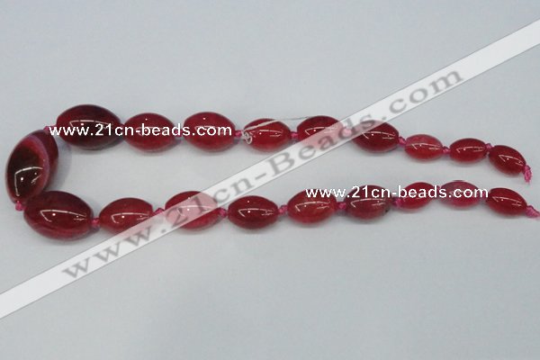 CAG6861 15.5 inches 10*14mm - 20*30mm rice dragon veins agate beads