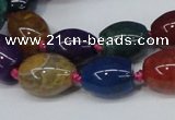 CAG6875 15.5 inches 12*16mm drum dragon veins agate beads