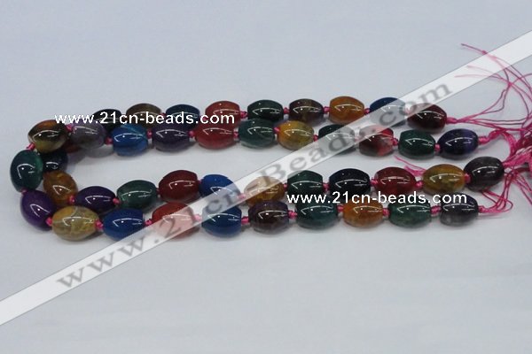 CAG6875 15.5 inches 12*16mm drum dragon veins agate beads