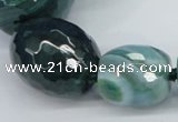 CAG6884 12*14mm - 25*30mm faceted drum dragon veins agate beads