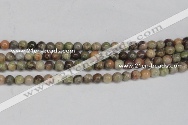 CAG7002 15.5 inches 8mm round ocean agate gemstone beads