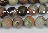 CAG7003 15.5 inches 10mm round ocean agate gemstone beads