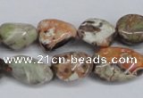 CAG7020 15.5 inches 10*12mm - 12*14mm nuggets ocean agate beads