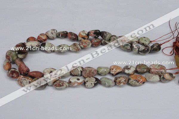 CAG7020 15.5 inches 10*12mm - 12*14mm nuggets ocean agate beads