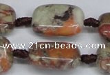 CAG7031 15.5 inches 15*20mm rectangle ocean agate gemstone beads