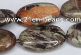 CAG7041 15.5 inches 20*30mm oval ocean agate gemstone beads