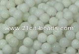 CAG705 15.5 inches 6mm round white agate gemstone beads wholesale