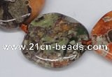 CAG7050 15.5 inches 15*20mm - 30*40mm freeform ocean agate beads