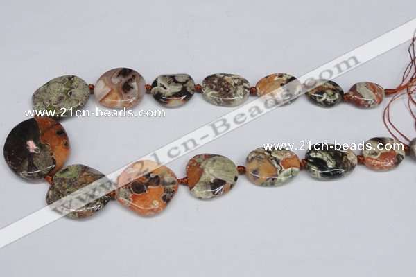 CAG7050 15.5 inches 15*20mm - 30*40mm freeform ocean agate beads