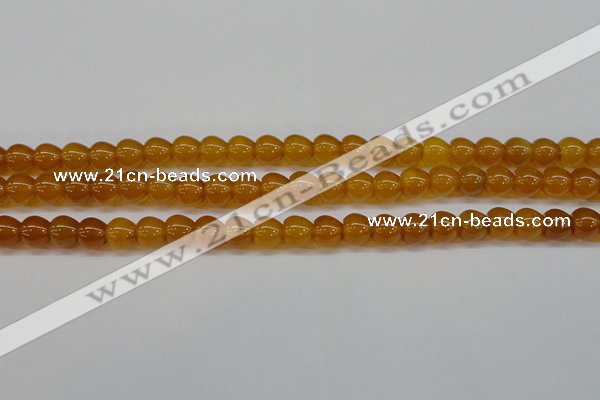 CAG7114 15.5 inches 9*10mm apple-shaped yellow agate gemstone beads