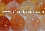 CAG7136 15.5 inches 16mm round red agate gemstone beads