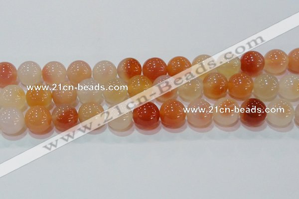 CAG7136 15.5 inches 16mm round red agate gemstone beads