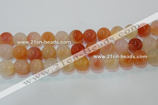 CAG7137 15.5 inches 18mm round red agate gemstone beads