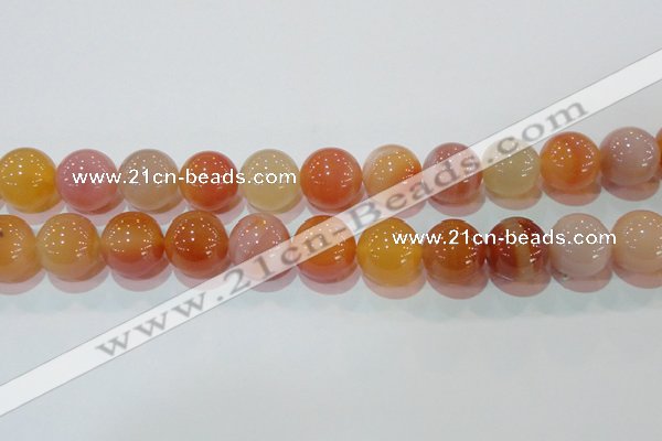 CAG7138 15.5 inches 20mm round red agate gemstone beads