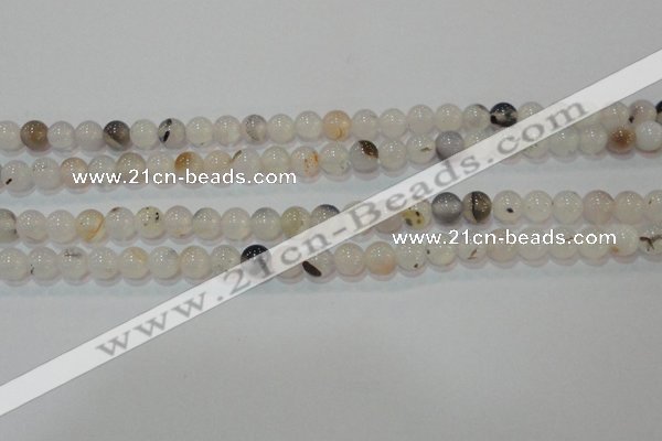 CAG7141 15.5 inches 6mm round Montana agate gemstone beads