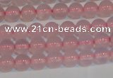 CAG7149 15.5 inches 4mm round pink agate gemstone beads