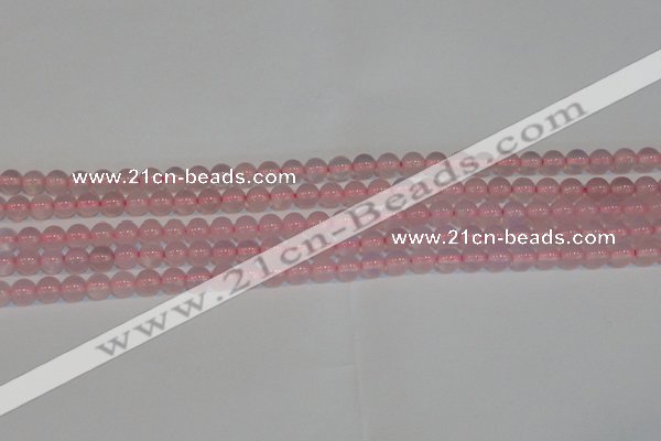 CAG7149 15.5 inches 4mm round pink agate gemstone beads