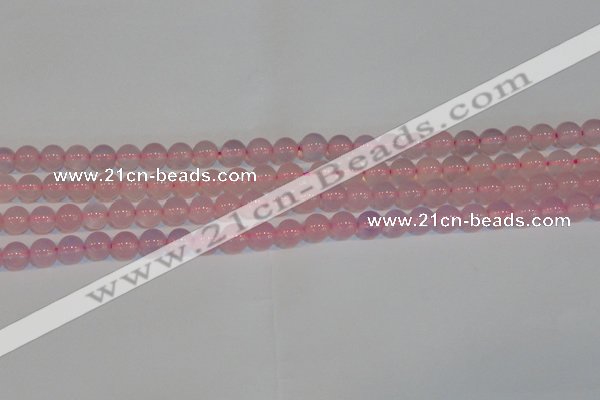 CAG7150 15.5 inches 6mm round pink agate gemstone beads