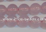 CAG7153 15.5 inches 12mm round pink agate gemstone beads