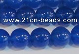 CAG7161 15.5 inches 10mm round blue agate gemstone beads