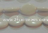 CAG7229 15.5 inches 12*16mm marquise white agate gemstone beads