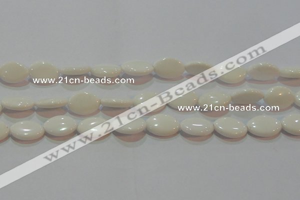 CAG7231 15.5 inches 15*20mm marquise white agate gemstone beads