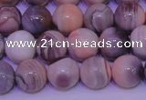 CAG7303 15.5 inches 10mm round red botswana agate gemstone beads