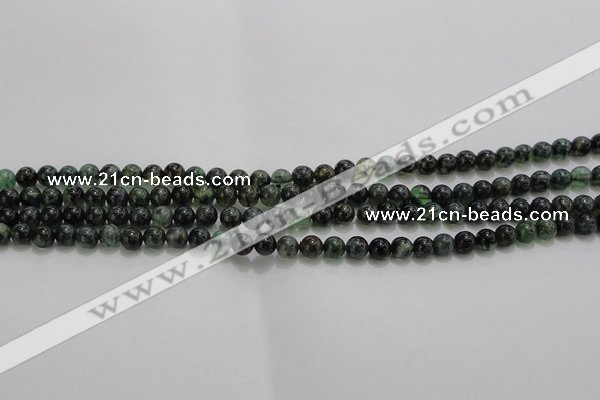 CAG7320 15.5 inches 4mm round dragon veins agate beads wholesale