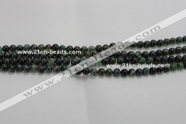 CAG7321 15.5 inches 6mm round dragon veins agate beads wholesale