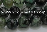 CAG7324 15.5 inches 12mm round dragon veins agate beads wholesale