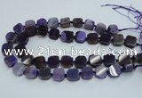 CAG7352 15.5 inches 14*15mm - 16*18mm octagonal dragon veins agate beads