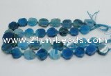 CAG7359 15.5 inches 18*20mm - 20*22mm octagonal dragon veins agate beads