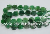 CAG7360 15.5 inches 18*20mm - 20*22mm octagonal dragon veins agate beads