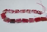 CAG7389 15.5 inches 15*20mm - 18*25mm freeform dragon veins agate beads