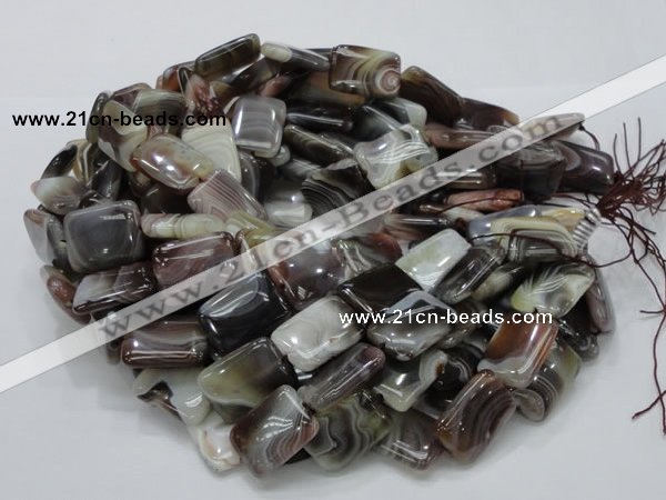 CAG740 15.5 inches 16*20mm rectangle botswana agate beads wholesale