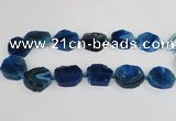 CAG7400 15.5 inches 25*25mm - 30*35mm freeform dragon veins agate beads