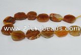 CAG7402 15.5 inches 25*30mm - 30*35mm freeform dragon veins agate beads